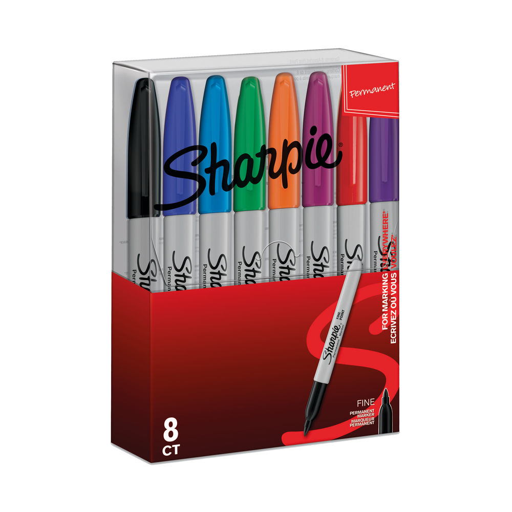 Sharpie Permanent Marker Fine Tip Assorted 